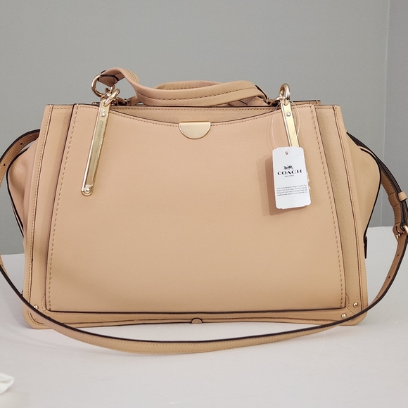 NWT COACH UPCRAFTED TEA ROSE DREAMER 36 SATCHEL BAG IN BEECHWOOD - Picture 5 of 9